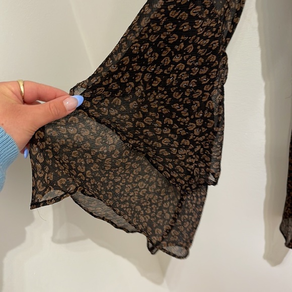 Georgie Silk Dress / Tunic / Cover Up size Medium Animal Print - Picture 3 of 3